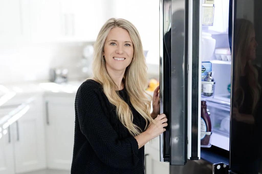 Registered dietitian Leila Page in her kitchen