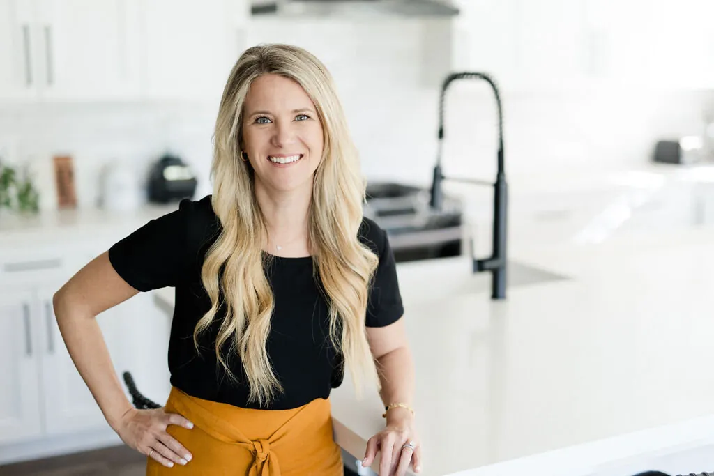 Registered dietitian preparing fresh food in the kitchen